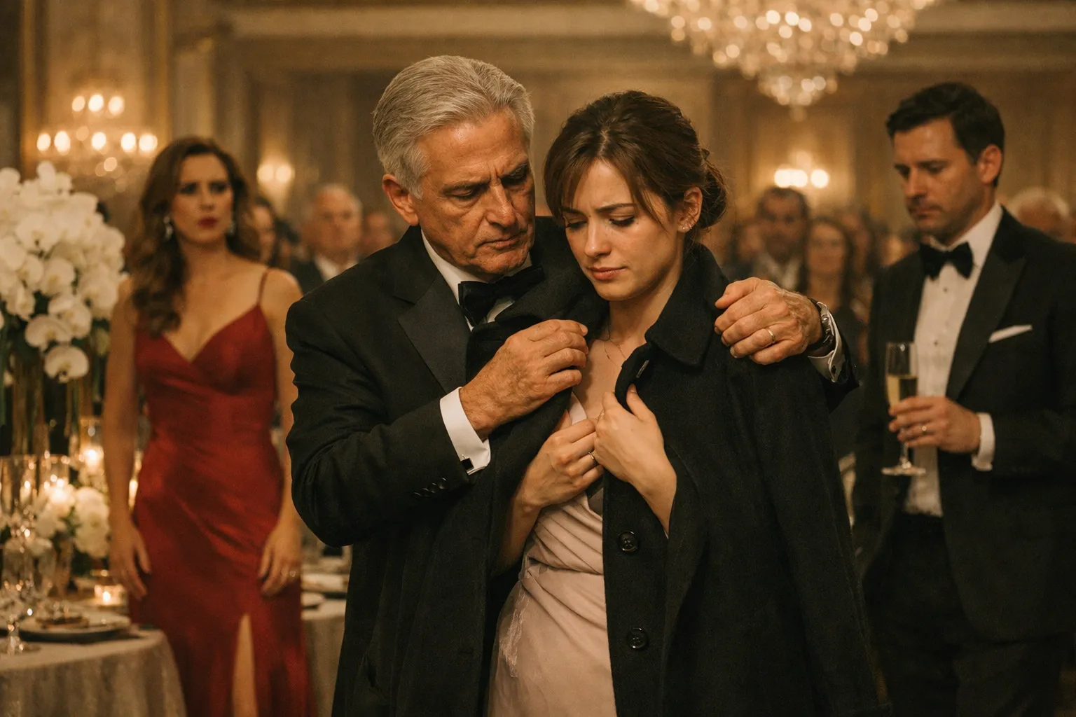 L’hanno umiliata al gala. Poi è entrato suo padre