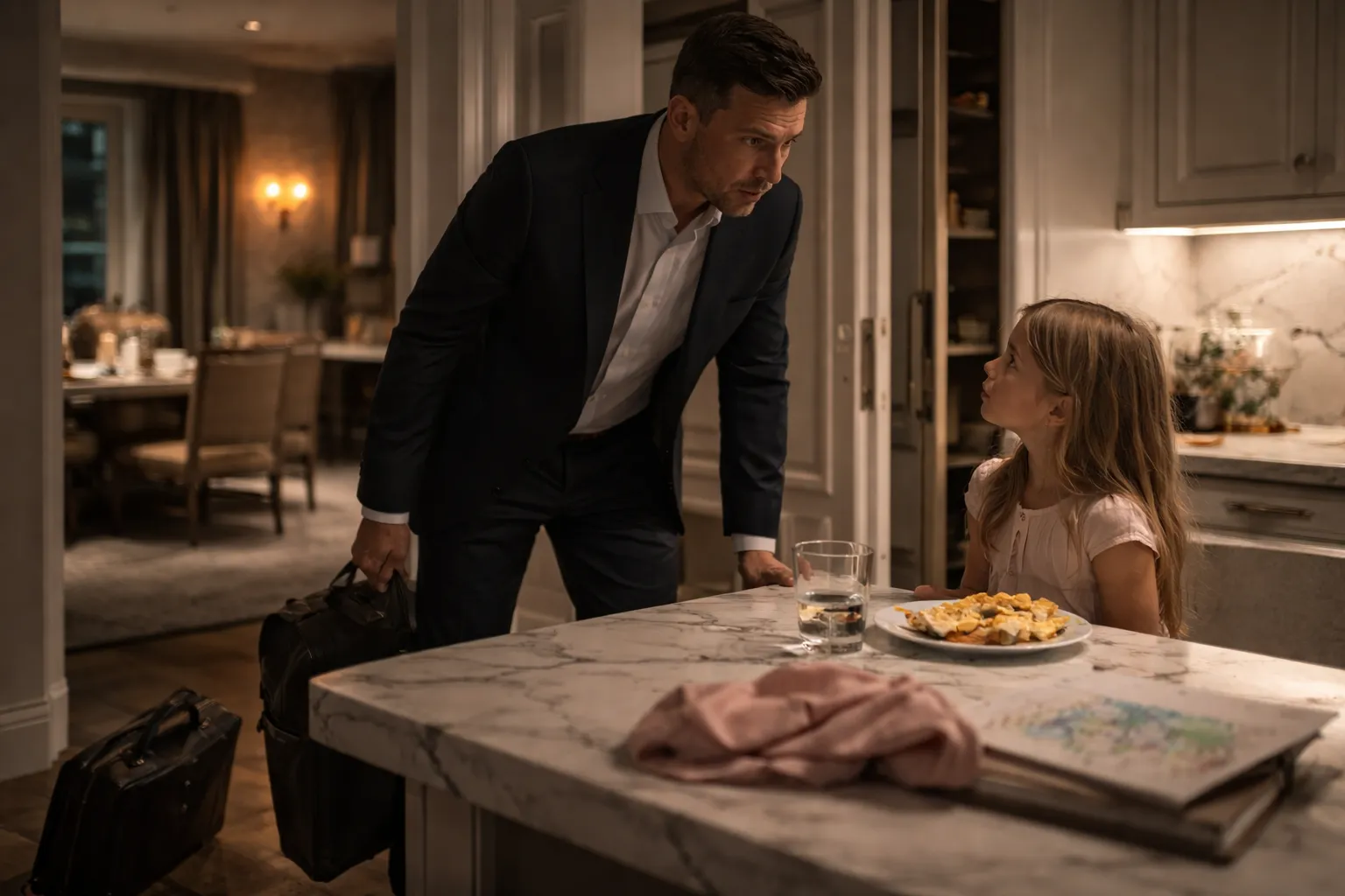 Tornò prima del previsto e trovò sua figlia a mangiare cibo per cani — allora capì che il vero mostro viveva già in casa sua